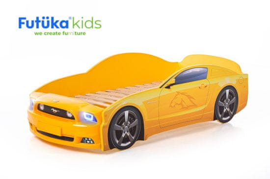 Futuka Kids Dětská postel auto LIGHT PLUS MG + LED světlomety