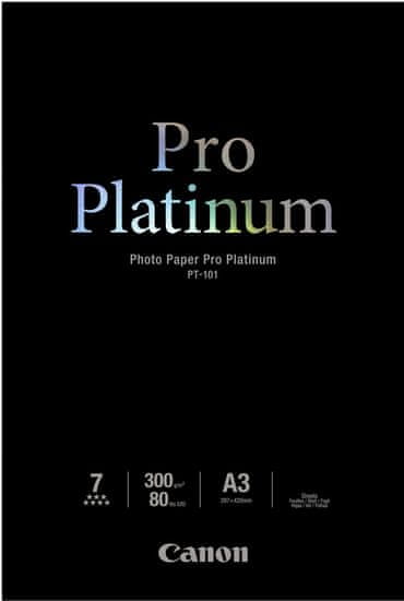 Canon Foto papír Pro Platinum PT-101, A3+, 10 ks, 300g/m2, lesklý (2768B018)