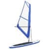 Nafukovací Stand Up Paddleboard s plachtou modrobílý