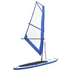 Vidaxl Nafukovací Stand Up Paddleboard s plachtou modrobílý