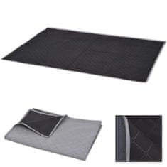 Greatstore Pikniková deka šedo-černá 150x200 cm