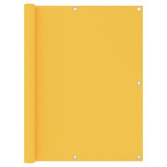 Vidaxl Balkónová zástěna žlutá 120 x 500 cm oxfordská látka
