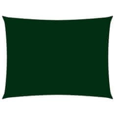 Greatstore Stínící plachta oxfordská látka obdélník 2,5x4,5 m tmavě zelená