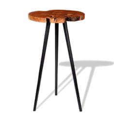 Greatstore Barový stůl ze špalku masivního akáciového dřeva (55–60)x110 cm