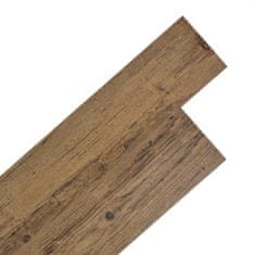 Greatstore Samolepící podlahová krytina PVC 5,02 m2 2 mm ořechově hnědá