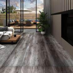 Greatstore Samolepicí podlahová krytina PVC 5,21 m2 2 mm pruhované dřevo