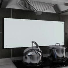 Greatstore Kuchyňský panel bílý 100 x 40 cm tvrzené sklo
