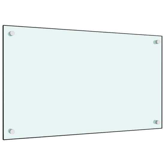 shumee VidaXL Kuchyňský ochranný panel, Bílá, 70x40 cm, Tvrzené sklo