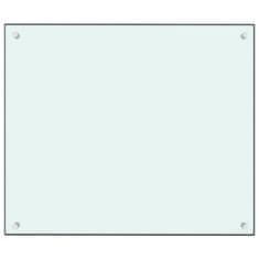 Greatstore Kuchyňský panel bílý 70 x 60 cm tvrzené sklo