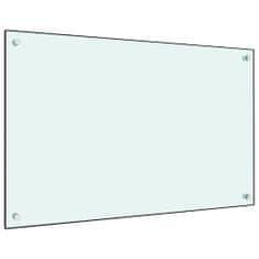 shumee VidaXL Kuchyňský ochranný panel, Bílá, 80x50 cm, Tvrzené sklo