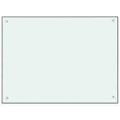Greatstore Kuchyňský panel bílý 80 x 60 cm tvrzené sklo