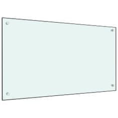 shumee VidaXL Kuchyňský ochranný panel, Bílá, 90x50 cm, Tvrzené sklo