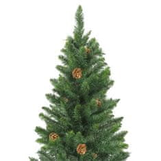 shumee Umělý vánoční stromek se šiškami zelený 180 cm