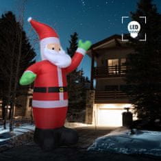 Greatstore Vánoční nafukovací Santa Claus LED IP44 600 cm XXL