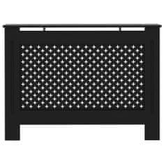shumee Kryt na radiátor černý 112 x 19 x 81 cm MDF
