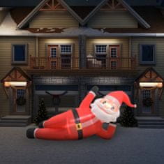 shumee Vánoční nafukovací Santa Claus LED IP44 červený 360 cm XXL