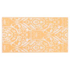 Vidaxl Venkovní koberec oranžový a bílý 80 x 150 cm PP