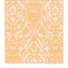 Vidaxl Venkovní koberec oranžový a bílý 120 x 180 cm PP