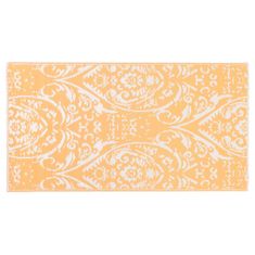 Vidaxl Venkovní koberec oranžový a bílý 160 x 230 cm PP