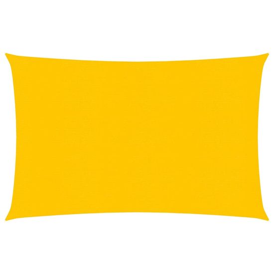 Vidaxl Stínící plachta 160 g/m2 žlutá 2,5 x 4 m HDPE