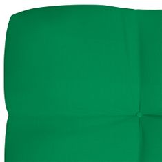 Greatstore Poduška na pohovku z palet zelená 120 x 40 x 12 cm