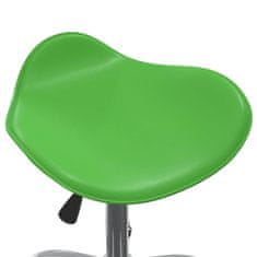 Greatstore Kosmetická stolička zelená umělá kůže