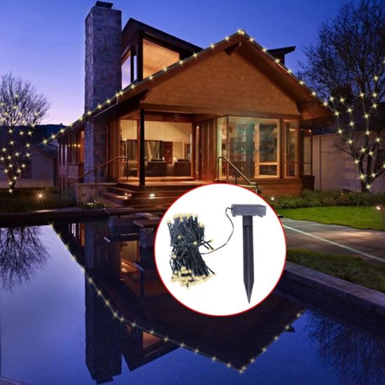 shumee Solární 200 LED světelný řetěz - zapichovací - vánoční dekorace