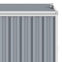 Vidaxl Dvojitý přístřešek na popelnice šedý 143 x 81 x 121 cm ocel