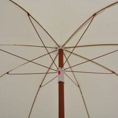 Greatstore Slunečník s ocelovou tyčí 180 cm pískový