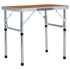 Vidaxl Skládací kempingový stůl hliník 60 x 45 cm