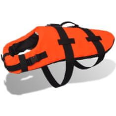 Greatstore Plovací záchranná vesta pro psa M oranžová