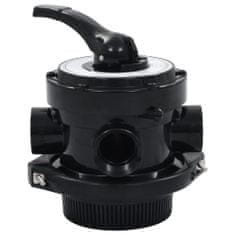 shumee vidaXL Vícecestný ventil pro pískový filtr ABS, 1,5" 4cestný