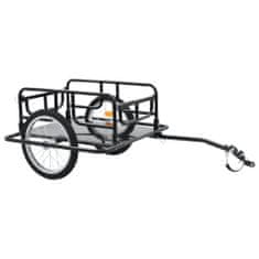 shumee Přívěsný vozík za kolo 130 x 73 x 48,5 cm ocel černý