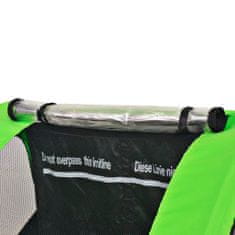 shumee Vozík za kolo pro děti šedo-zelený 30 kg