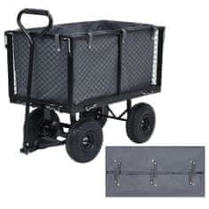 Vidaxl Vložka do zahradního vozíku tmavě šedá 86 x 46 x 41 cm textil