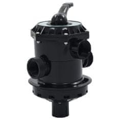 shumee vidaXL Vícecestný ventil pro pískový filtr ABS, 1,5" 6cestný