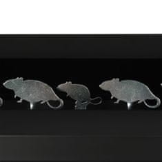 Vidaxl Magnetická střelnice lapač diabolek 4 + 1 terčíky ve tvaru myší