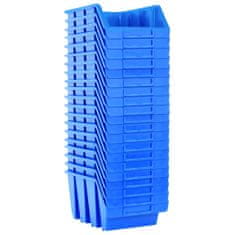 Greatstore Stohovatelné skladovací zásobníky 20 ks modré plast