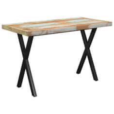 Greatstore Jídelní stůl nohy ve tvaru X 120 x 60 x 77 cm recyklované dřevo