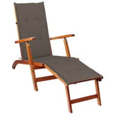 Greatstore Poduška na polohovací židli taupe (75+105) x 50 x 4 cm