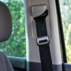 4Cars Klip na bezpečnostní pásy stříbrný černý