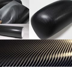 4D karbonová fólie 100 cm x 152 cm černá