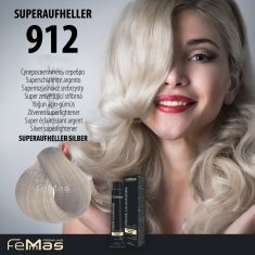 FeMmas Barva na vlasy Super zesvětlující stříbrná 912 