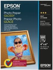 Epson Photo Paper Glossy, 10x15 cm, 500 listů, 200g/m2, lesklý (C13S042549)