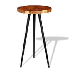 Greatstore Barový stůl ze špalku masivního akáciového dřeva (55–60)x110 cm