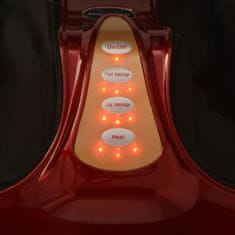 Greatstore Shiatsu masážní přístroj na nohy a lýtka červený