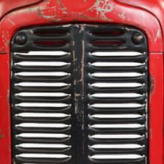 Vidaxl Barový stůl Traktor z mangovníkového dřeva červený 60x120x107cm