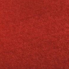 Greatstore Červený koberec 1 x 5 m, extra těžký 400 g/m2