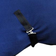 Greatstore Fleecová deka s obřišníkem 165 cm modrá
