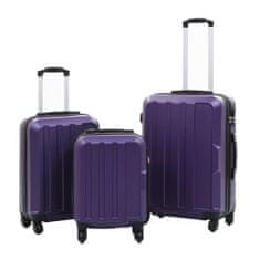 shumee VidaXL Hard Case Set 3 kusy Purple ABS